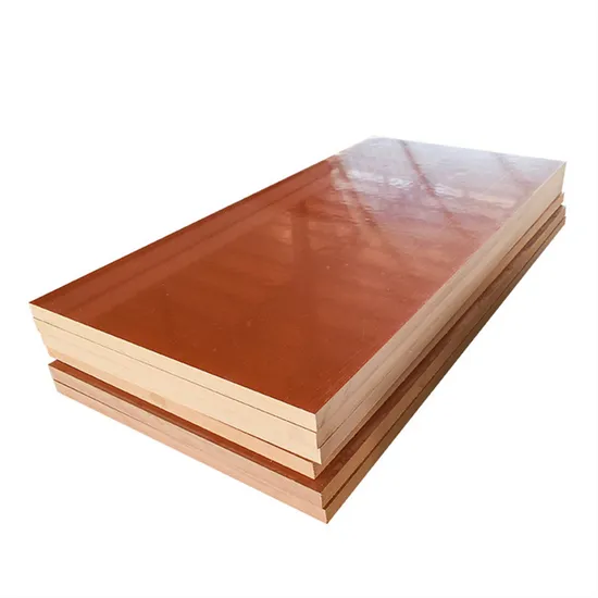 Tablero de baquelita de papel laminado de resina fenólica para aislamiento eléctrico